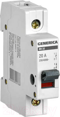 Выключатель нагрузки Generica ВН-32 1Р 20А / MNV15-1-020 - фото