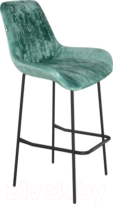 Стул барный Sheffilton SHT-ST37/S29 (зеленый чай/черный муар) - фото