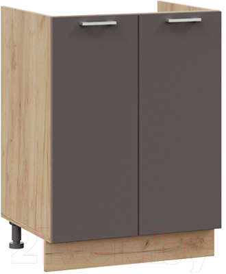 Шкаф под мойку ТриЯ Габриэлла 1Н6М (дуб крафт золотой/муссон) - фото