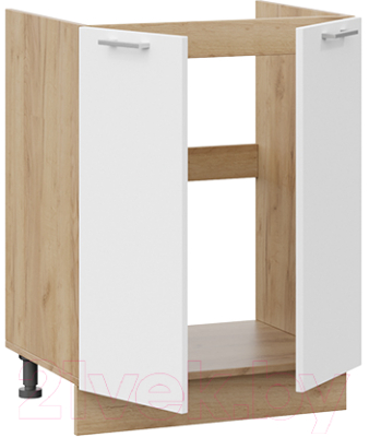 Шкаф под мойку ТриЯ Габриэлла 1Н6М (дуб крафт золотой/сноу)