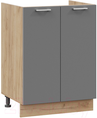 Шкаф под мойку ТриЯ Габриэлла 1Н6М (дуб крафт золотой/титан) - фото