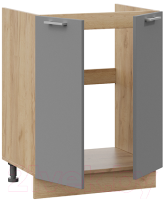 Шкаф под мойку ТриЯ Габриэлла 1Н6М (дуб крафт золотой/титан)