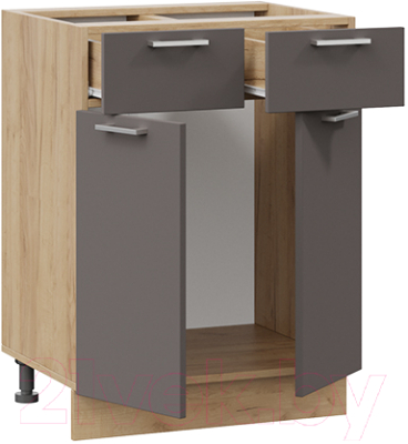 Шкаф-стол кухонный ТриЯ Габриэлла 1Н6Я1 (дуб крафт золотой/муссон)