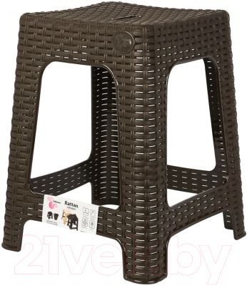 Табурет пластиковый Ingreen Rattan / ING6181ГШК