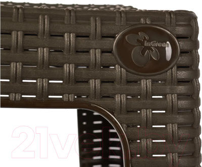 Табурет пластиковый Ingreen Rattan / ING6181ГШК