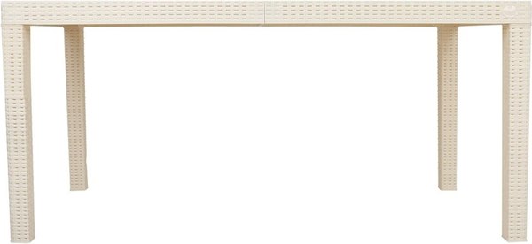 Стол пластиковый Ingreen Rattan / ING6184СЛВ (сливочный)