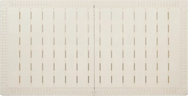 Стол пластиковый Ingreen Rattan / ING6184СЛВ (сливочный)