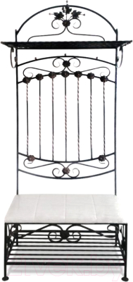 Банкетка СтальСнабДизайн ПФ-2 с вешалкой - фото