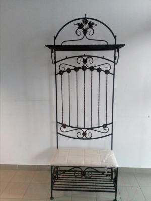 Банкетка СтальСнабДизайн ПФ-2 с вешалкой