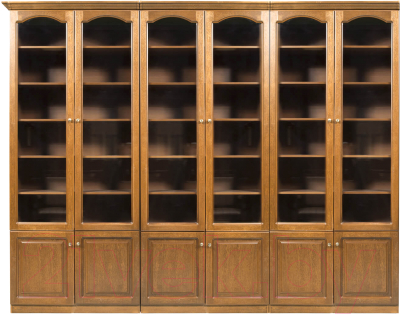 Шкаф с витриной Гомельдрев Купава ГМ 2311-13 Дуб/Вар. 03 (P-43) - фото