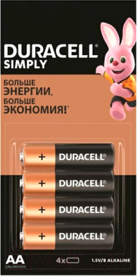 Комплект батареек Duracell Simply LR6/MN1500 - фото