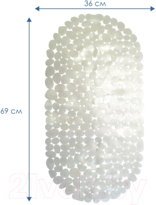 Коврик для ванной Вилина Лунный камень 7066