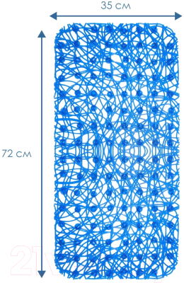 Коврик на присосках Вилина Паутинка 6916