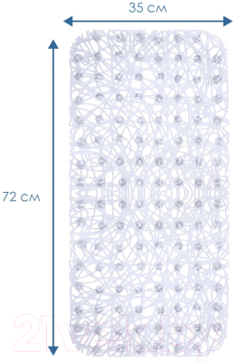 Коврик на присосках Вилина Паутинка 6916