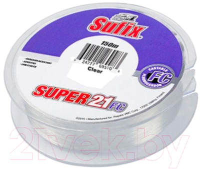 Леска флюорокарбоновая Sufix Super 21 Fluorocarbon 0.20мм / DS1IN022524B2S