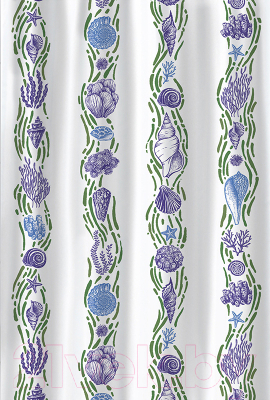 Шторка-занавеска для ванны Вилина Ракушки 6984 009 - фото