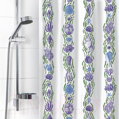 Шторка-занавеска для ванны Вилина Ракушки 6984 009