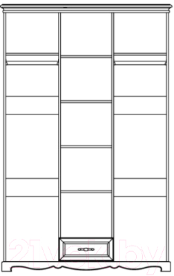 Шкаф Гомельдрев Лолита ГМ 8803 Дуб (махагон)