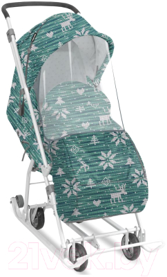 Санки-коляска Ника Наши детки 3-1К / НДТ3-1К/6 - фото