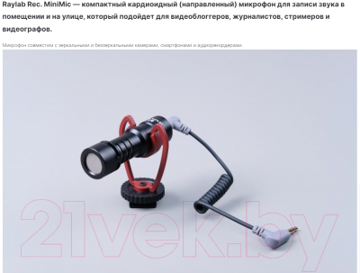 Микрофон RayLab Rec MiniMic / RLCDMM