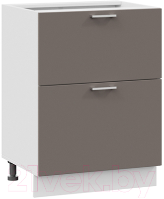 Шкаф-стол кухонный ТриЯ Габриэлла 1Н6Я2 (белый/муссон) - фото