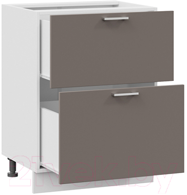 Шкаф-стол кухонный ТриЯ Габриэлла 1Н6Я2 (белый/муссон)