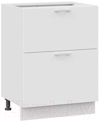 Шкаф-стол кухонный ТриЯ Габриэлла 1Н6Я2 (белый/сноу) - фото