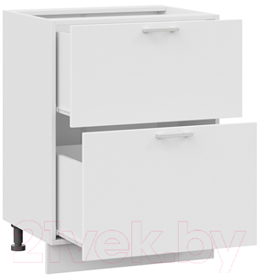 Шкаф-стол кухонный ТриЯ Габриэлла 1Н6Я2 (белый/сноу)