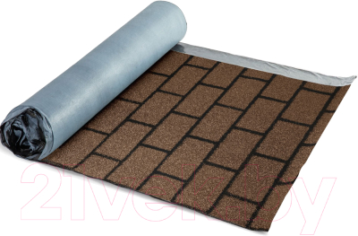 Черепица Технониколь Кирпичная кладка Коричневый - фото