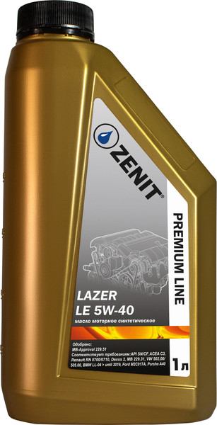 Моторное масло Zenit Premium Line Lazer LE 5W-40 / 21001211 - фото