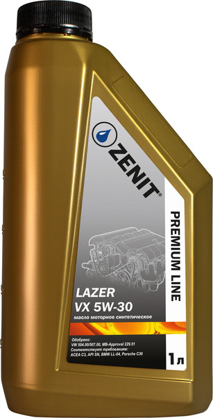 Моторное масло Zenit Premium Line Lazer VX 5W-30 / 21004211 - фото