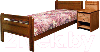 Односпальная кровать Гомельдрев ГМ 1358 90x200 Ольха - фото
