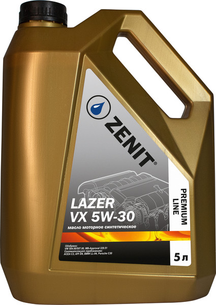 Моторное масло Zenit Premium Line Lazer VX 5W-30 / 21004215 - фото