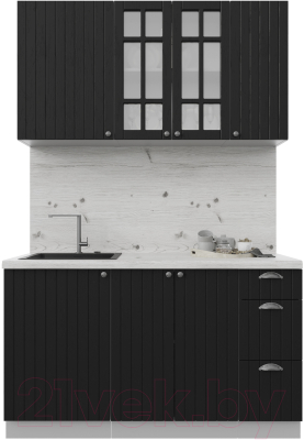 Готовая кухня Интерлиния Берес 1.4А - фото