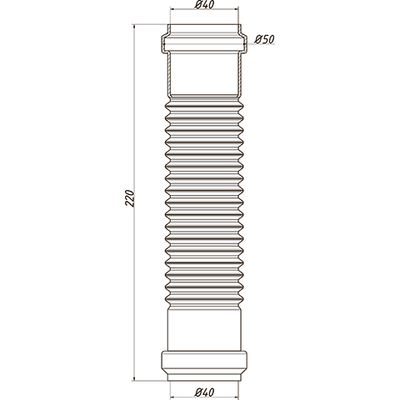 Отвод внутренней канализации ОРИО ОКГ-40
