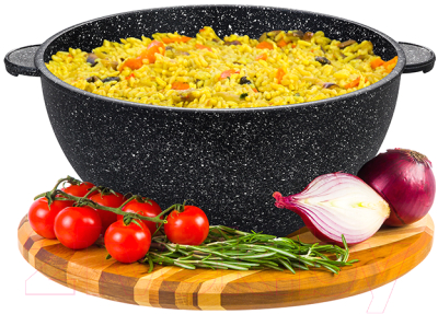 Казан Elan Gallery Гармония вкуса / 120224 (черный мрамор)