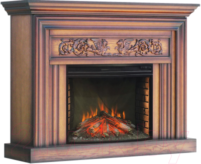 Каминокомплект Смолком Monferrato FS25 + Dioramic 25 LED FX (дуб антик) - фото