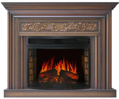 Каминокомплект Смолком Monferrato FS25 + Dioramic 25 LED FX (дуб антик)