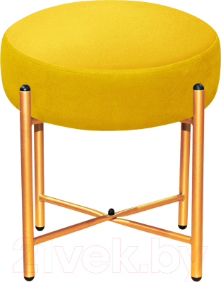 Пуф Sheffilton SHT-B4 / 207663 (желтый/золото) - фото