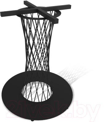 Обеденный стол Sheffilton SHT-TU3-1/90 ЛДСП (черный муар/дуб галифакс табак)