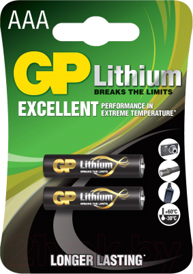 Комплект батареек GP Batteries GP 24LF-2CR2 - фото