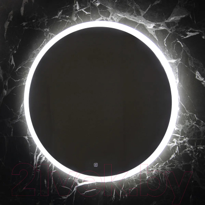 Зеркало Пекам Ring 90x90 / ring-90x90s (с подсветкой и сенсором на прикосновение)