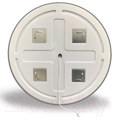 Зеркало Пекам Ring2 90x90 / ring2-90x90dcl (с подсветкой, сенсором на взмах руки и часами)