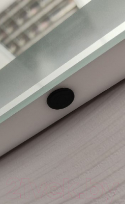 Зеркало Пекам Ring2 90x90 / ring2-90x90dcl (с подсветкой, сенсором на взмах руки и часами)