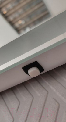 Зеркало Пекам Ring2 100x100 / ring2-100x100 (с подсветкой и механической клавишей включения)