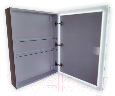 Шкаф с зеркалом для ванной Пекам Marta 40x80 / MartaBox-40x80 (с сенсором на прикосновение)