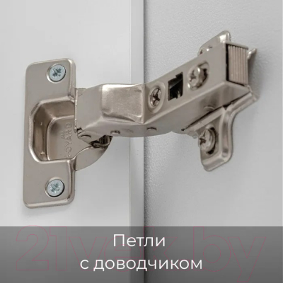 Шкаф с зеркалом для ванной Пекам Marta 60x80 / MartaBox-60x80