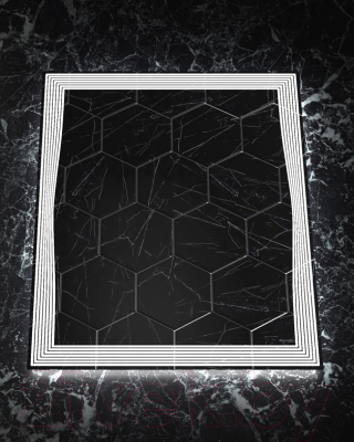 Зеркало Пекам Lines 80x100 / Lines-80x100dp (с подсветкой, сенсором на взмах руки, подогревом)