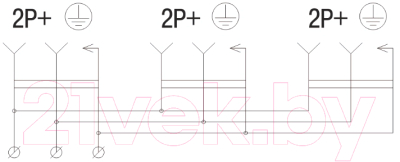 Розетка переносная IEK Омега PKR61-016-2-K07