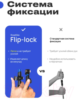 Палки для скандинавской ходьбы RoadLike Carbon / 381223